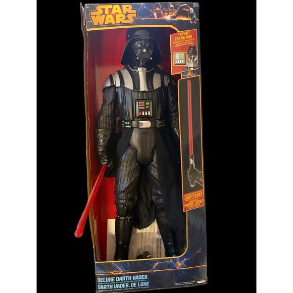 DARTH VADER   Deluxe 31”  STAR WARS  action figure  w/sound And Light Saber - Picture 7 of 17